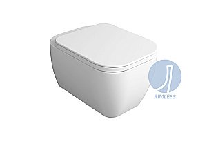 Унитаз подвесной SIMAS Henges HE18bi безободковый, белый купить в интернет-магазине Sanbest