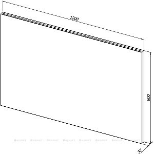 Зеркало LED Aquanet Гласс 274009 120x80 в ванную от интернет-магазине сантехники Sanbest
