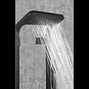 Душевая панель Black&White SEASONS Velvet Black W1220 черная купить в интернет-магазине сантехники Sanbest