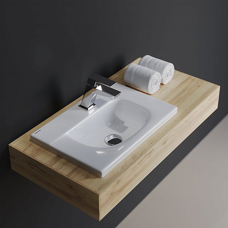 Раковина Berges Small 44,5 182008 белая купить в интернет-магазине Sanbest