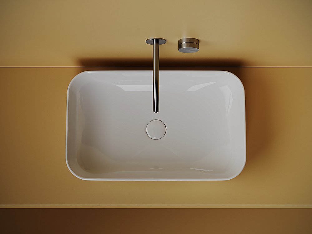 Раковина накладная Ceramica Nova Element 605 CN5044 белая купить в интернет-магазине Sanbest