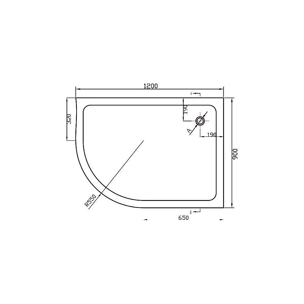 Душевой акриловый поддон Vincea VST-2AJ-1290 120x90 купить в интернет-магазине Sanbest