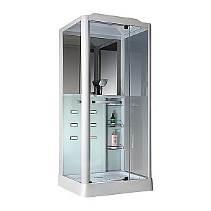 Душевая кабина Loranto Selak CS 126-3A R 90х100 стекло прозрачное/профиль белый купить в интернет-магазине Sanbest