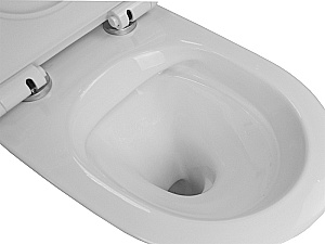 Унитаз подвесной Azario Felice AZ-0051 белый, безободковый, с крышкой микролифт купить в интернет-магазине Sanbest