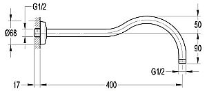 Излив для ванны Cezares LIBERTY CZR-TDA6/F-TDA6 купить в интернет-магазине сантехники Sanbest