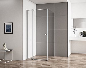 Душевой уголок Cezares Valvola 90x100 VALVOLA-AH-1-90/100-C-Cr стекло прозрачное/профиль хром купить в интернет-магазине Sanbest