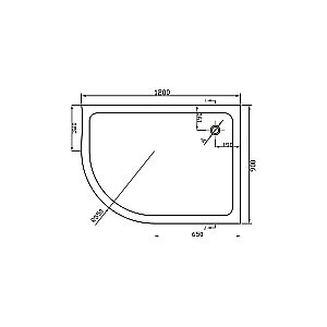 Душевой акриловый поддон Vincea VST-2AJ-1290 120x90 купить в интернет-магазине Sanbest