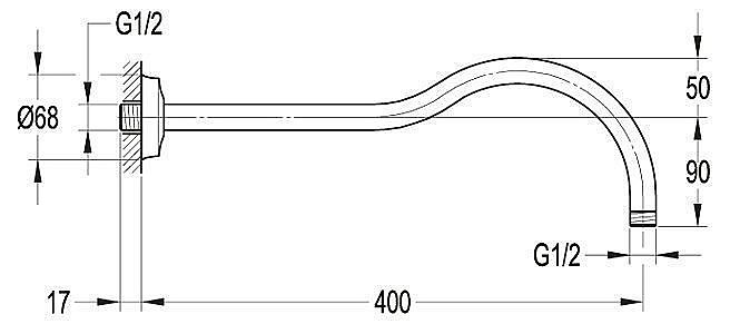 Излив для ванны Cezares LIBERTY CZR-TDA6/F-TDA6 купить в интернет-магазине сантехники Sanbest