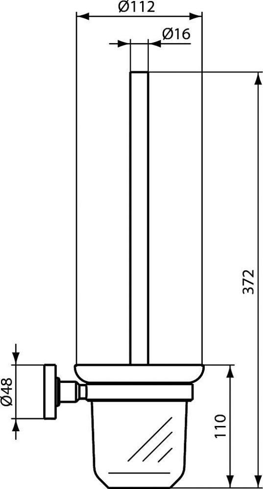 Ершик Ideal Standard IOM A9119XG купить в интернет-магазине сантехники Sanbest