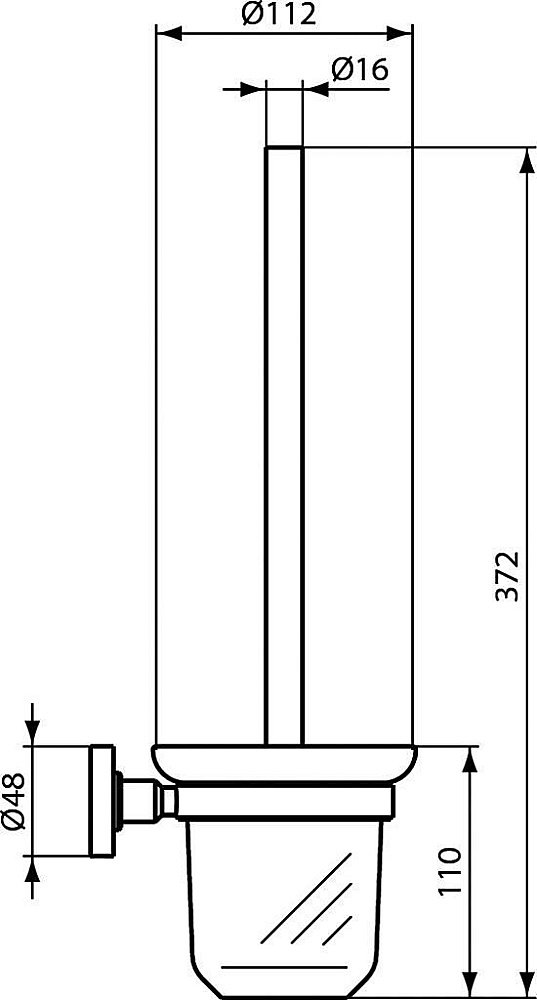 Ершик Ideal Standard IOM A9119XG купить в интернет-магазине сантехники Sanbest