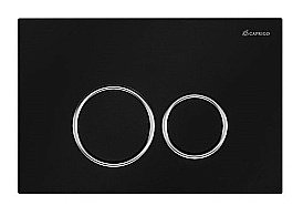 Кнопка для инсталляции Caprigo  Dew ABS DA001-black/crm черный/хром купить в интернет-магазине сантехники Sanbest