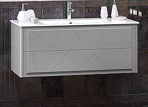 Тумба для раковины Опадирис ЛУИДЖИ 00-00007192 120 серая матовая купить в интернет-магазине сантехники Sanbest