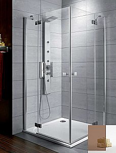 Душевой уголок Radaway Almatea KDD 80х80 32162-01-08N стекло коричневое/профиль хром купить в интернет-магазине Sanbest
