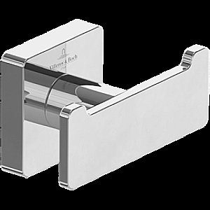 Двойной крючок для полотенец Villeroy&Boch Elements – Striking TVA15201200061 хром купить в интернет-магазине сантехники Sanbest