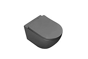 Унитаз подвесной Vincea Globo VT1-14TMA антрацит матовый, с крышкой микролифт, слив-торнадо купить в интернет-магазине Sanbest