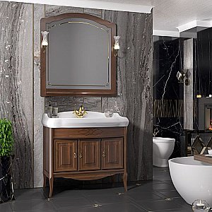 Тумба с раковиной Опадирис Лоренцо 100 светлый орех для ванной в интернет-магазине Sanbest