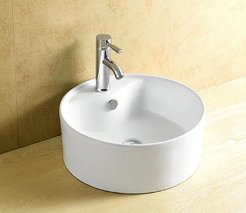 Раковина накладная Ceramalux N 46 9008В белая купить в интернет-магазине Sanbest