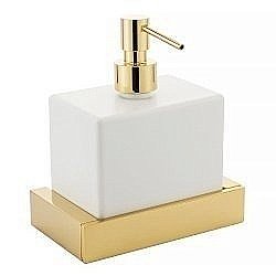 Диспенсер Migliore Kvant 30234 белая керамика/золото купить в интернет-магазине сантехники Sanbest
