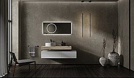 Тумба с раковиной Jorno Modulare 100 белая для ванной в интернет-магазине Sanbest