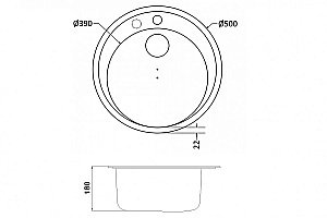 Мойка для кухни ZORG GR 500 BLACK BRONZE купить в интернет-магазине сантехники Sanbest