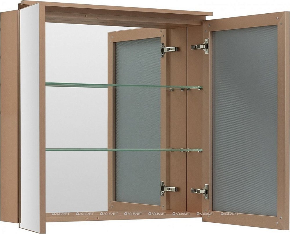 Зеркальный шкаф De Aqua Алюминиум 261766 80 медь купить в интернет-магазине сантехники Sanbest
