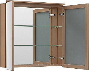 Зеркальный шкаф De Aqua Алюминиум 261766 80 медь купить в интернет-магазине сантехники Sanbest