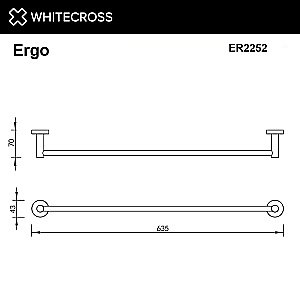 Полотенцедержатель WhiteCross Ergo ER2252CR хром купить в интернет-магазине сантехники Sanbest