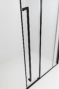Душевая дверь Timo TDSS-120/03C-8L/R 120 профиль черный/стекло прозрачное купить в интернет-магазине Sanbest