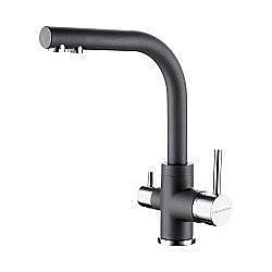 Смеситель для кухни Paulmark Essen Es213011-GRM серый металлик купить в интернет-магазине сантехники Sanbest