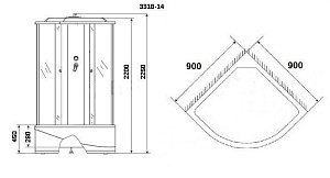 Душевая кабина Niagara NG-3318 купить в интернет-магазине Sanbest