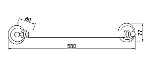 Полотенцедержатель Boheme Hermitage 10381 купить в интернет-магазине сантехники Sanbest