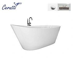Ванна акриловая CeruttiSpa VIVA N 10864 170x75 белая купить в интернет-магазине Sanbest