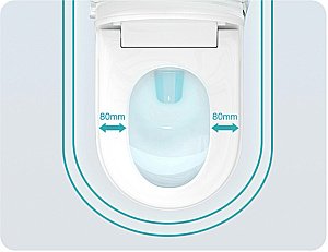 Унитаз-биде электронный подвесной TIMO TЕ-751 с инсталляцией, с крышкой микролифт купить в интернет-магазине Sanbest