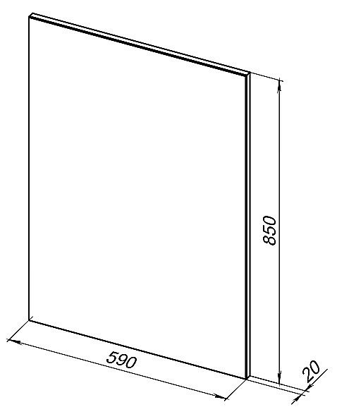 Зеркало Aquanet Lino 253905 60 белый матовый в ванную от интернет-магазине сантехники Sanbest
