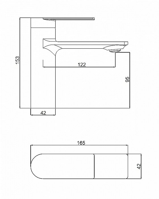 Смеситель для раковины Orange BERNI M09-021cr хром купить в интернет-магазине сантехники Sanbest