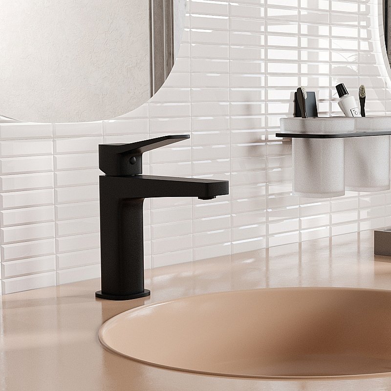 Смеситель для раковины WasserKRAFT Bever 2403 черный матовый купить в интернет-магазине сантехники Sanbest