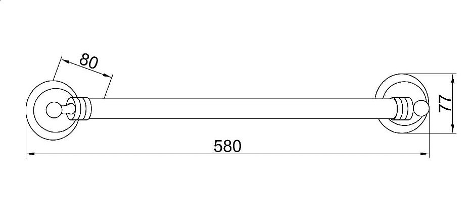 Полотенцедержатель Boheme Hermitage 10381 купить в интернет-магазине сантехники Sanbest