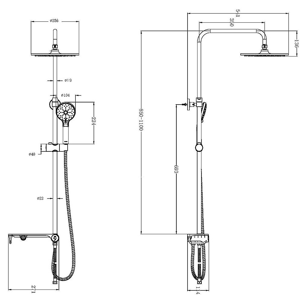 Душевая система Lemark LM8810C купить в интернет-магазине сантехники Sanbest