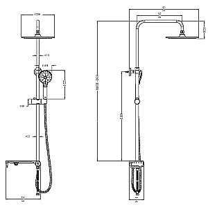 Душевая система Lemark LM8810C купить в интернет-магазине сантехники Sanbest