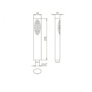 Душевая лейка PAINI Ovo 86CR155 хром купить в интернет-магазине сантехники Sanbest