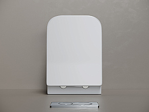 Унитаз подвесной Ceramica Nova Miro CN11003T белый, безободковый, с крышкой микролифт, слив торнадо купить в интернет-магазине Sanbest