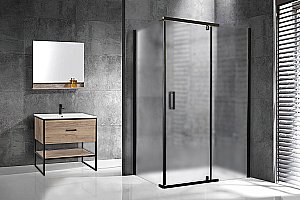 Душевой уголок Royal Bath HPVD RB8110HPVD-C-BL 110х80 матовое стекло/черный профиль купить в интернет-магазине Sanbest