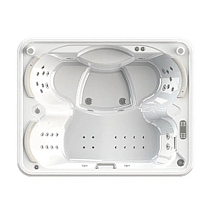Минибассейн Радомир Делюкс Platinum 1-30-0-0-5-053С 210х165  Серый мрамор купить в интернет-магазине Sanbest
