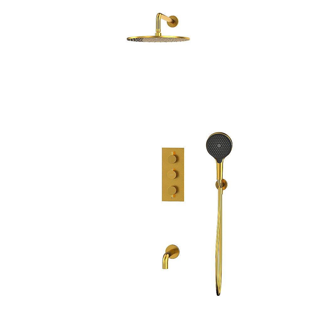 Душевая система WhiteCross Y YSET11TOPGLB золото брашированное купить в интернет-магазине сантехники Sanbest