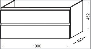 Тумба с раковиной Jacob Delafon VOX 100 для ванной в интернет-магазине Sanbest