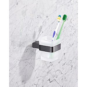 Стакан Milacio Ultra MCU.951.MB черный купить в интернет-магазине сантехники Sanbest