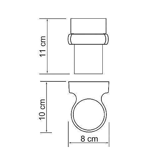 Стакан для зубных щеток WasserKRAFT Berkel K-6828 купить в интернет-магазине сантехники Sanbest