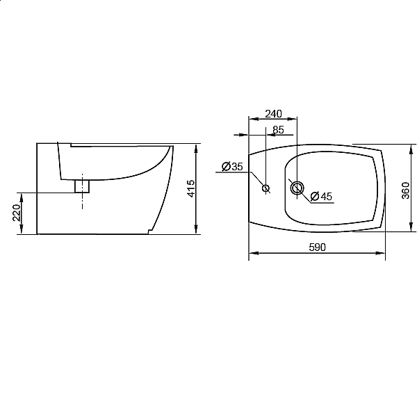 Биде напольное Cezares Flamingo купить в интернет-магазине Sanbest