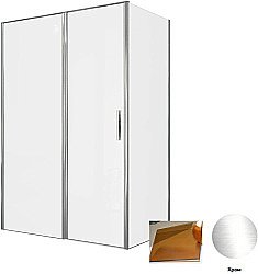 Душевой уголок Allen Brau Priority 100x80 3.31004.00G + 3.31013.00G тонированный/хром купить в интернет-магазине Sanbest