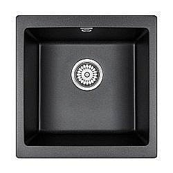 Мойка кухонная Paulmark Brilon PM404800-BLM Черная купить в интернет-магазине сантехники Sanbest